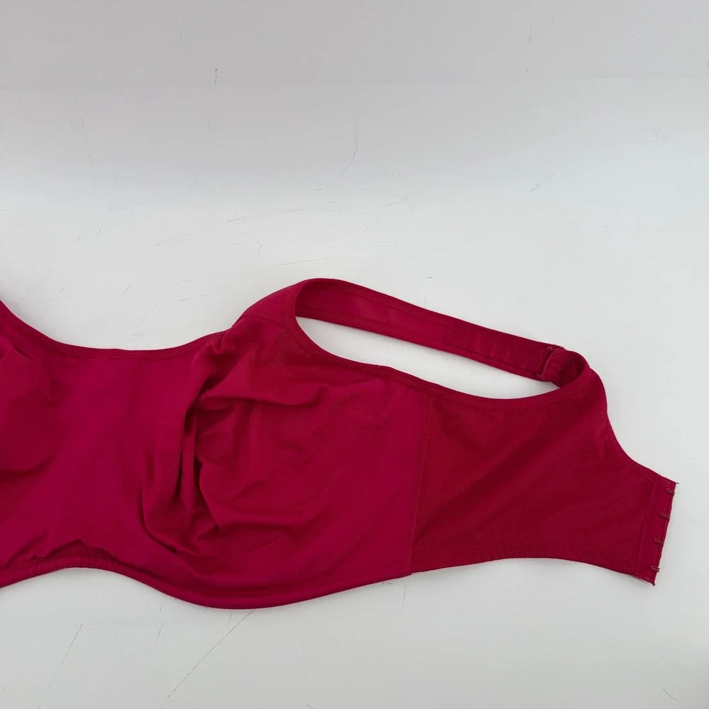 Wacoal 855170 Simone Sport Underwire Bra Berry Red Pink 40G Full Coverage Unline - Picture 7 of 8